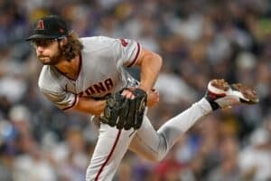 Zac Gallen #23 of the Arizona Diamondbacks