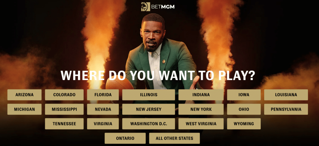 BetMGM official website screenshot