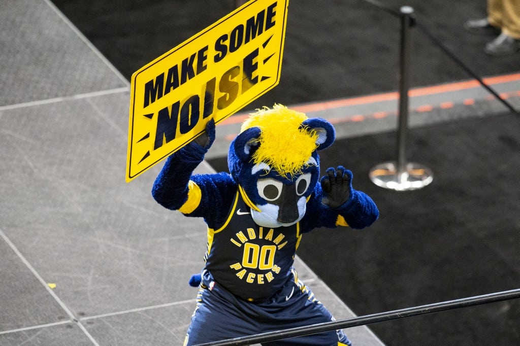 Boomer Indiana Pacers mascot Indianapolis NBA