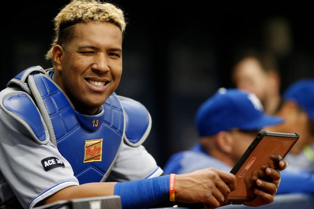 Catcher Salvador Perez Kansas City Royals tablet MLB