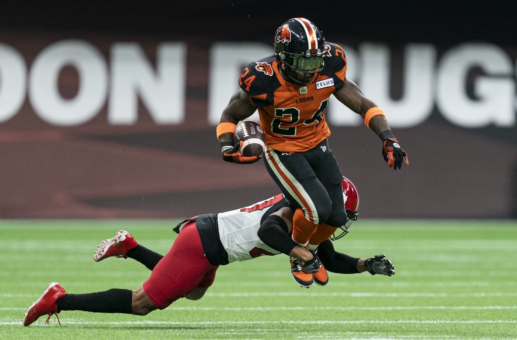 CFL football running back BC Lions