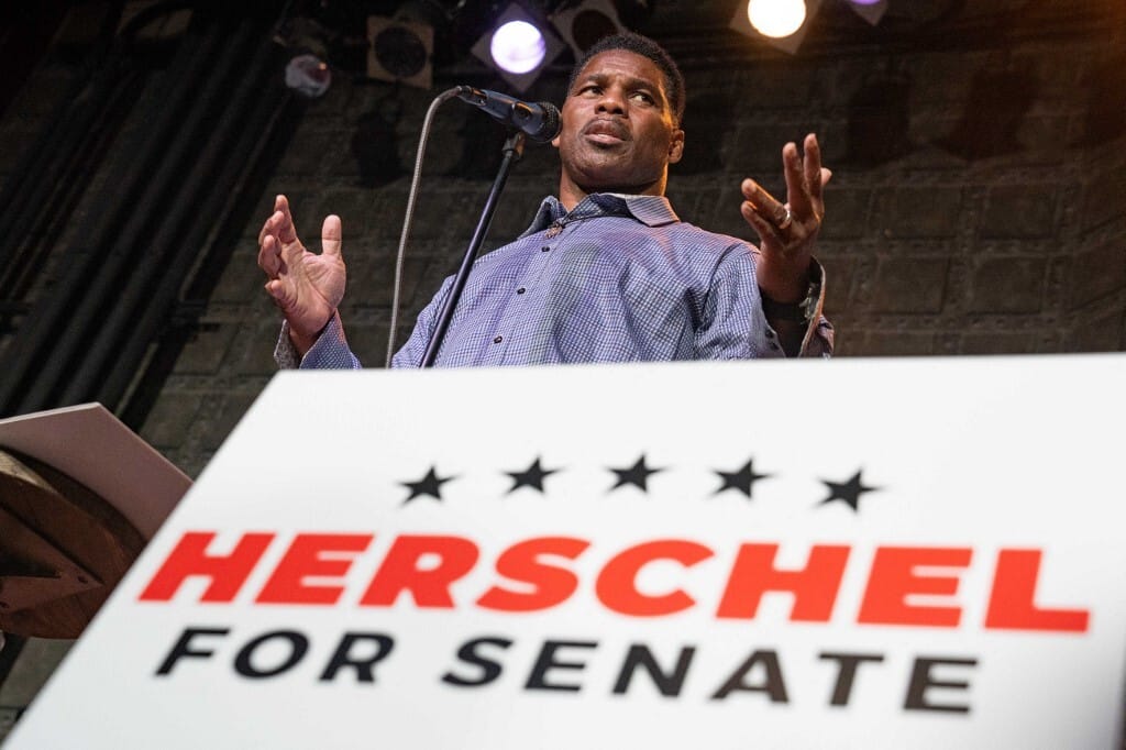 Republican candidate US Senate Herschel Walker Georgia