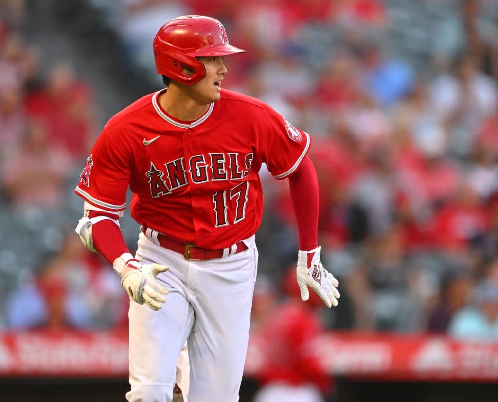 Shohei Ohtani Los Angeles Angels Kansas City Royals Angel Stadium MLB game.