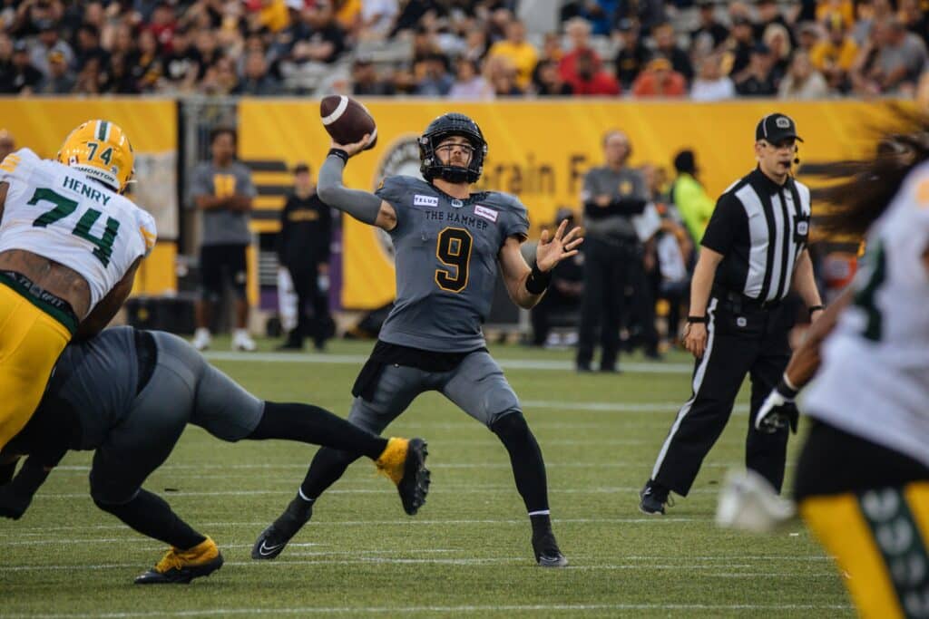 Hamilton TIger-Cats QB CFL football