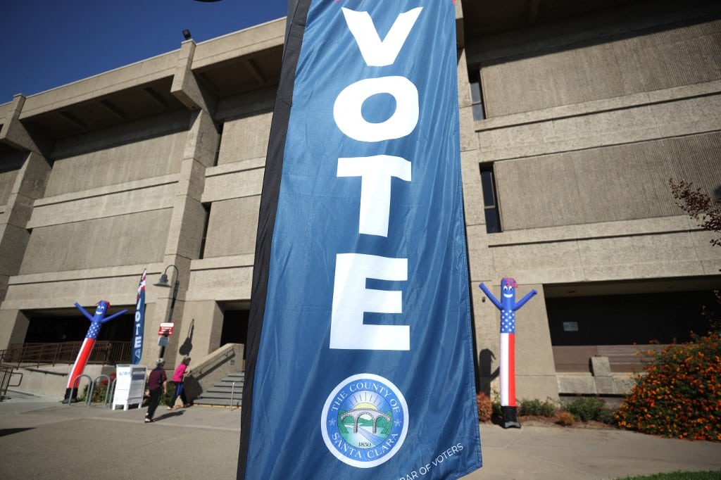 santa clara county california vote sign