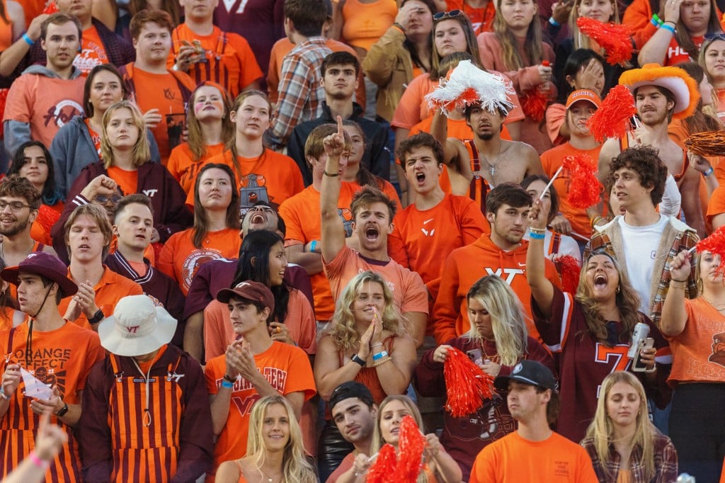 Virginia Tech Hokies fans college football game