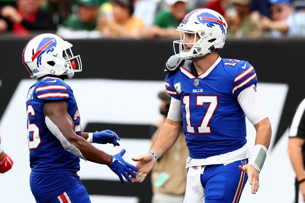 Devin Singletary Josh Allen Buffalo Bills