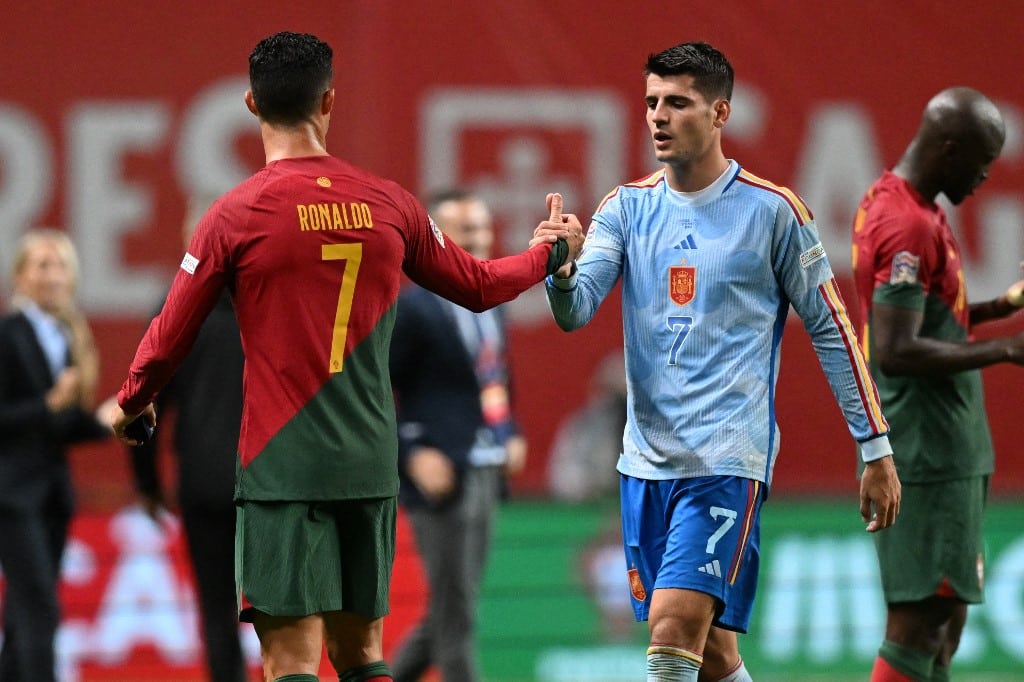 Spain Alvaro Morata Portugal Cristiano Ronaldo