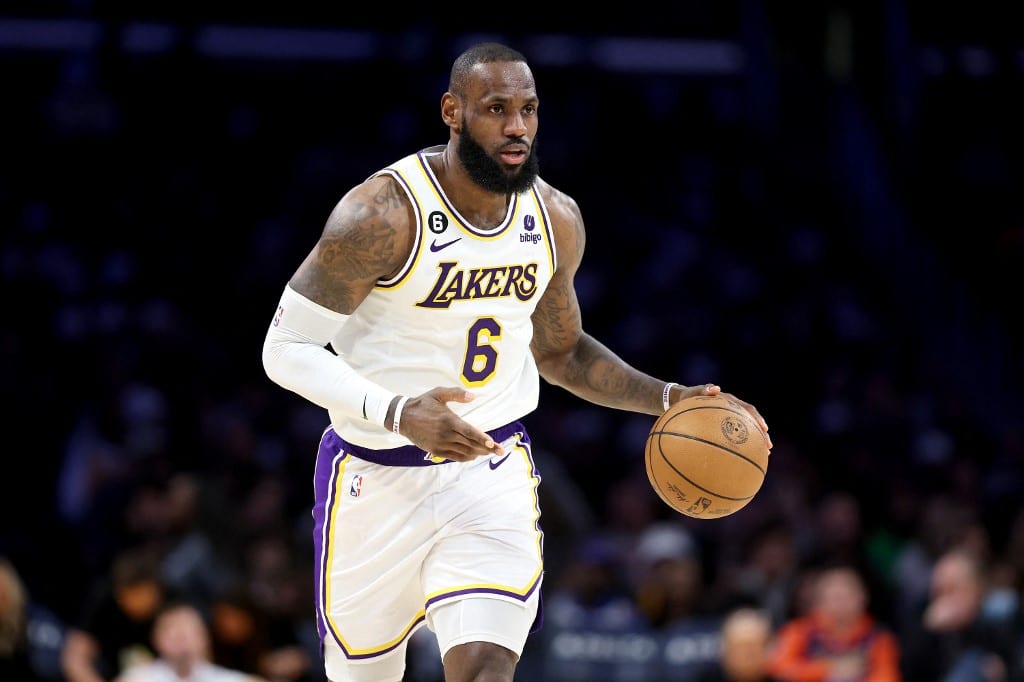 LeBron James Los Angeles Lakers vs Philadelphia 76ers