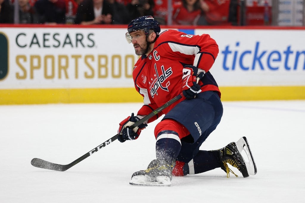 Alex Ovechkin #8 of the Washington Capitals