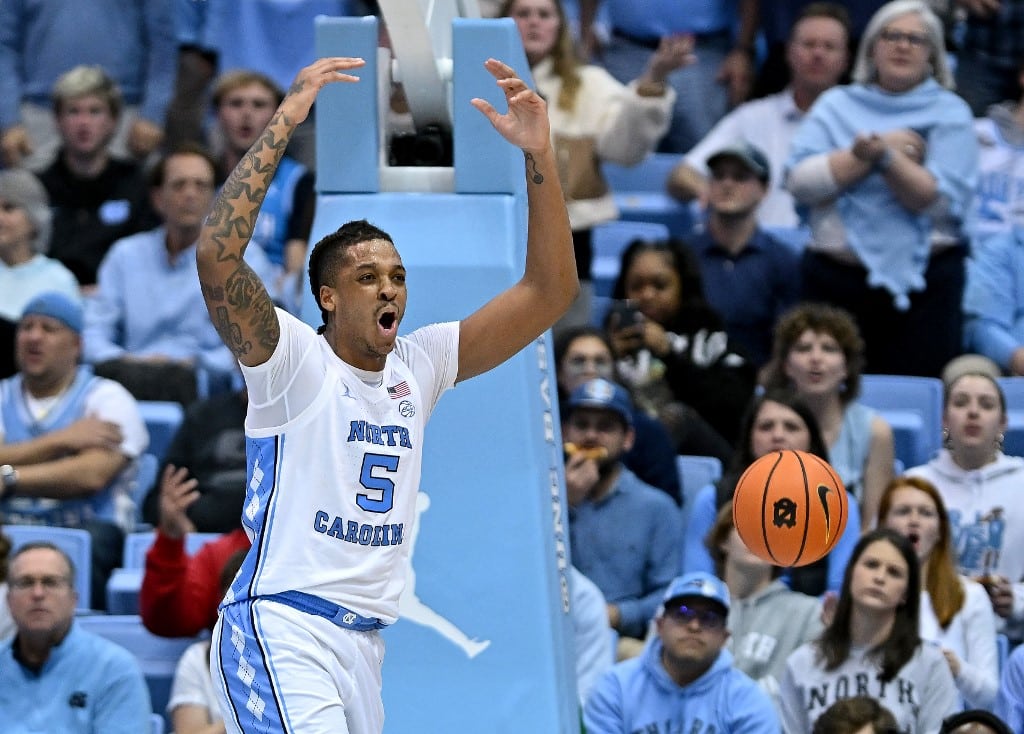 Armando Bacot North Carolina Tar Heels Miami Hurricanes