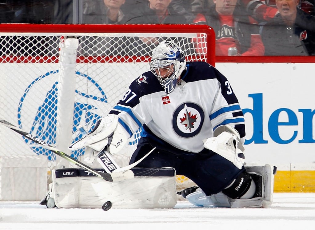 Connor Hellebuyck Winnipeg Jets New Jersey Devils