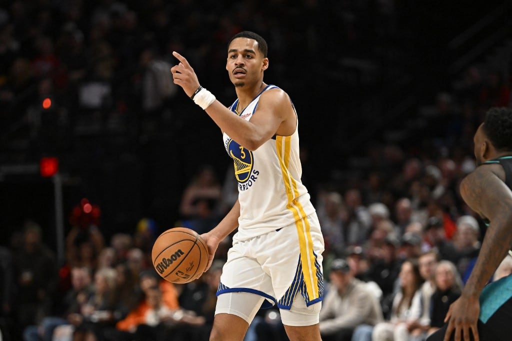 Jordan Poole Golden State Warriors Portland Trail Blazers