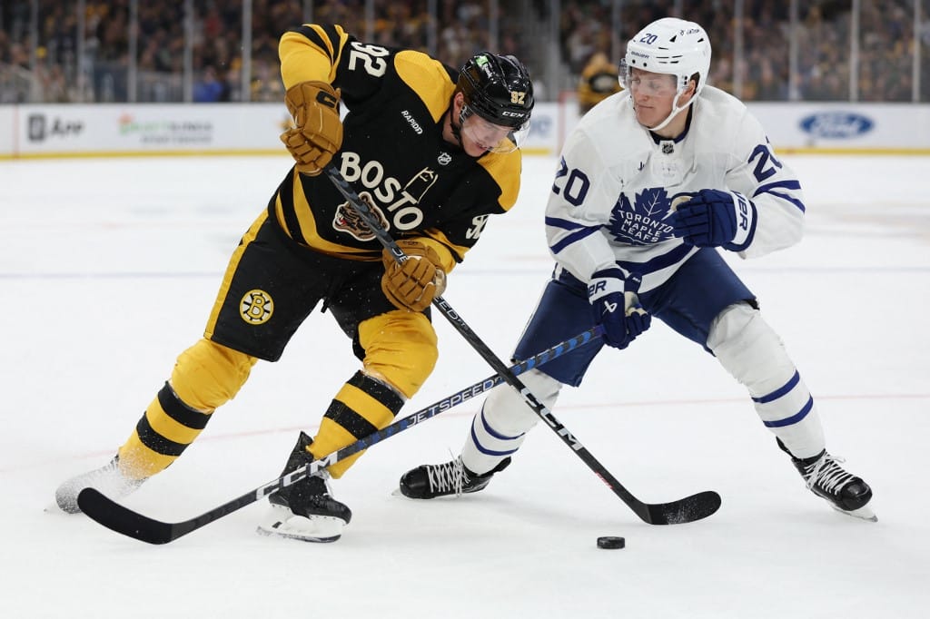 Tomas Nosek Boston Bruins Toronto Maple Leafs