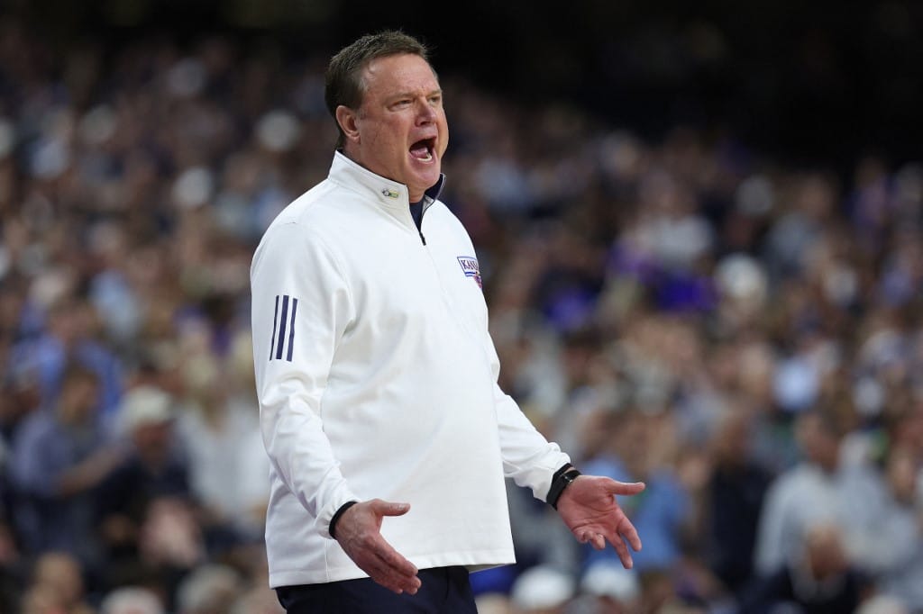 Bill Self Kansas Jayhawks Coach Villanova Wildcats