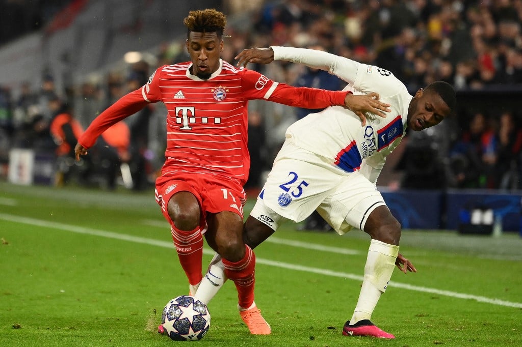 Bayern Munich's French forward Kingsley Coman