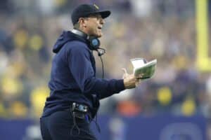 Jim Harbaugh Michigan Wolverines TCU Horned Frogs