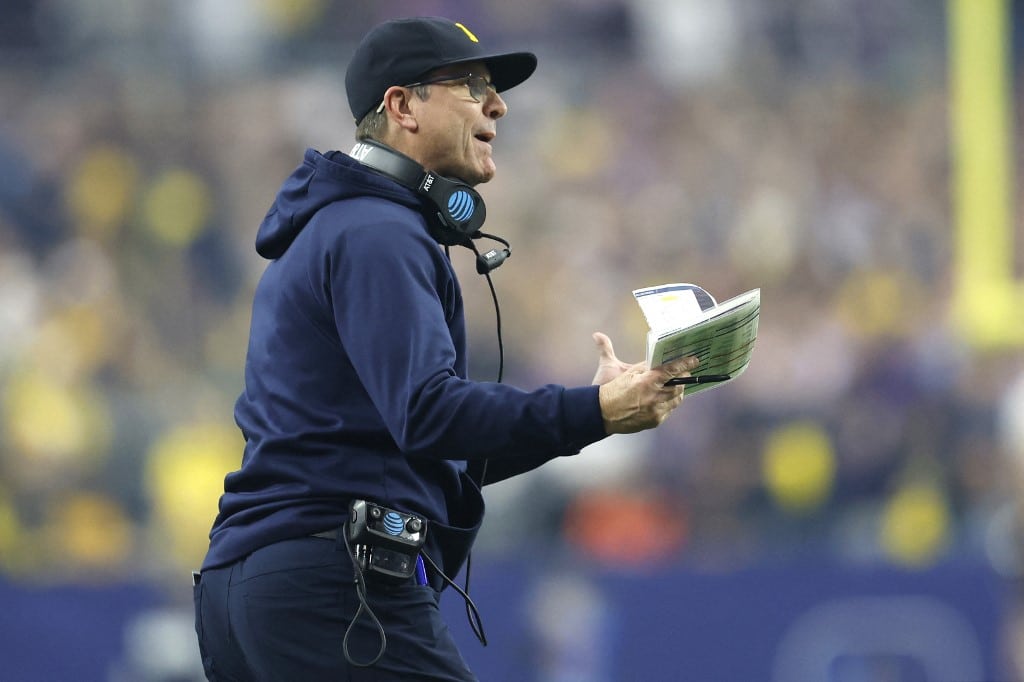 Jim Harbaugh Michigan Wolverines TCU Horned Frogs
