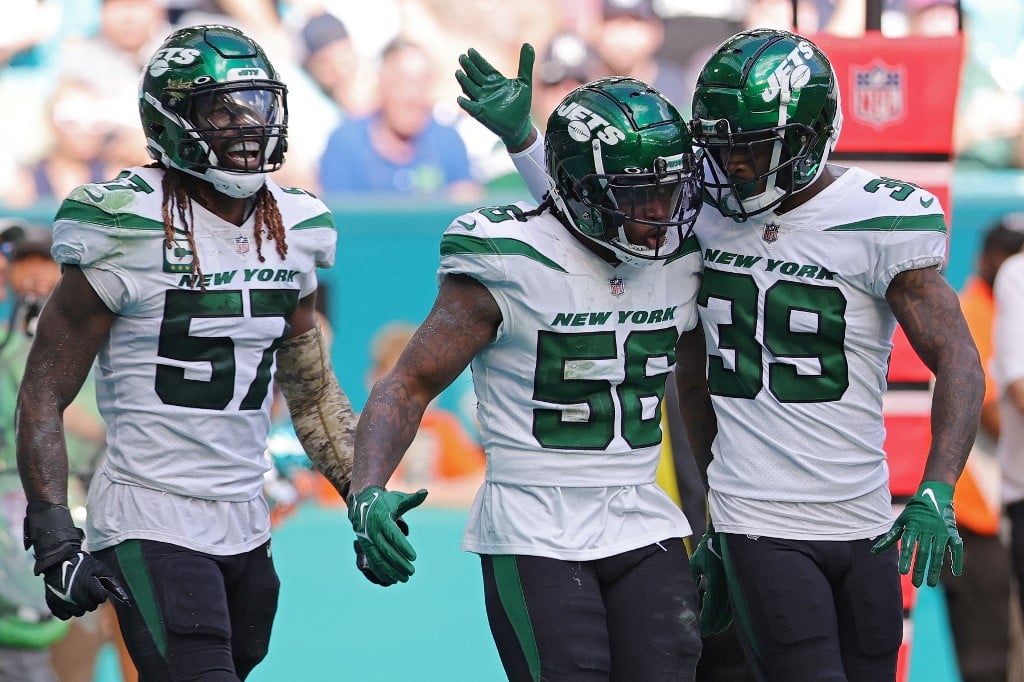 New York Jets Celebrates vs Miami Dolphins