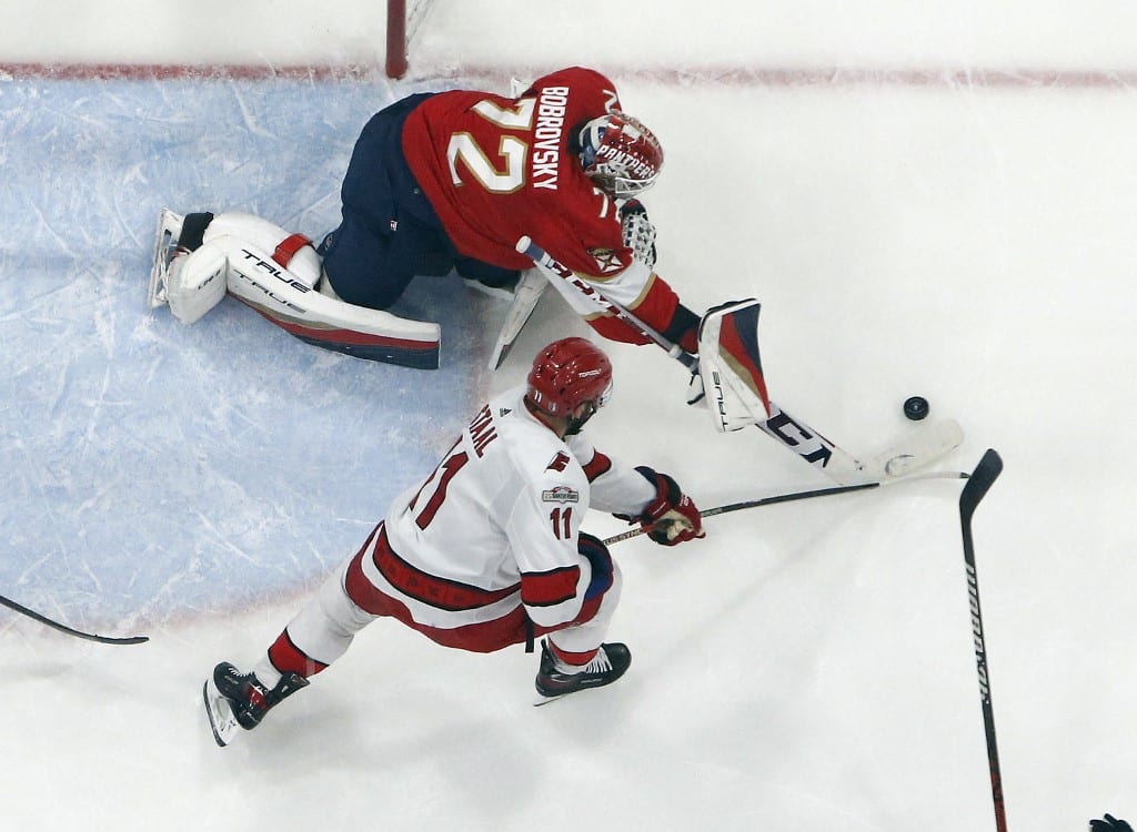 Sergei Bobrovsky Florida Panthers Carolina Hurricanes