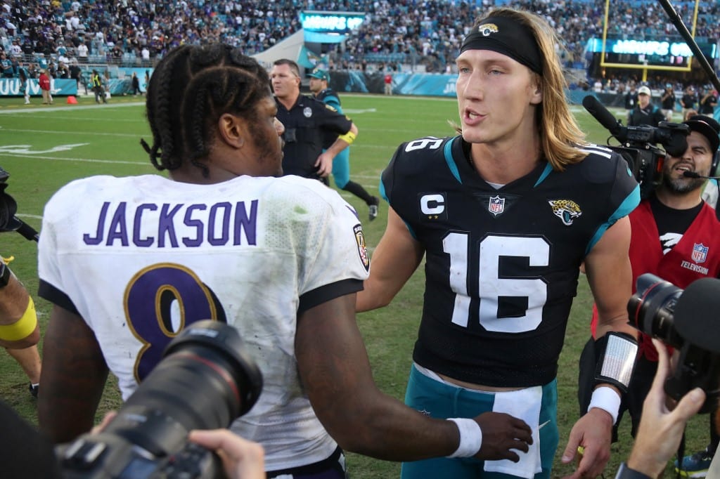 Trevor Lawrence Lamar Jackson NFL quarterbacks