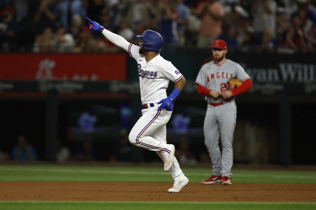Ezequiel Duran Texas Rangers La Angels