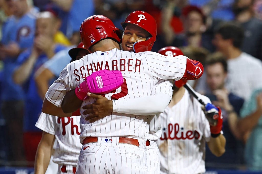 Kyle Schwarber Johan Rojas Philadelphia Phillies
