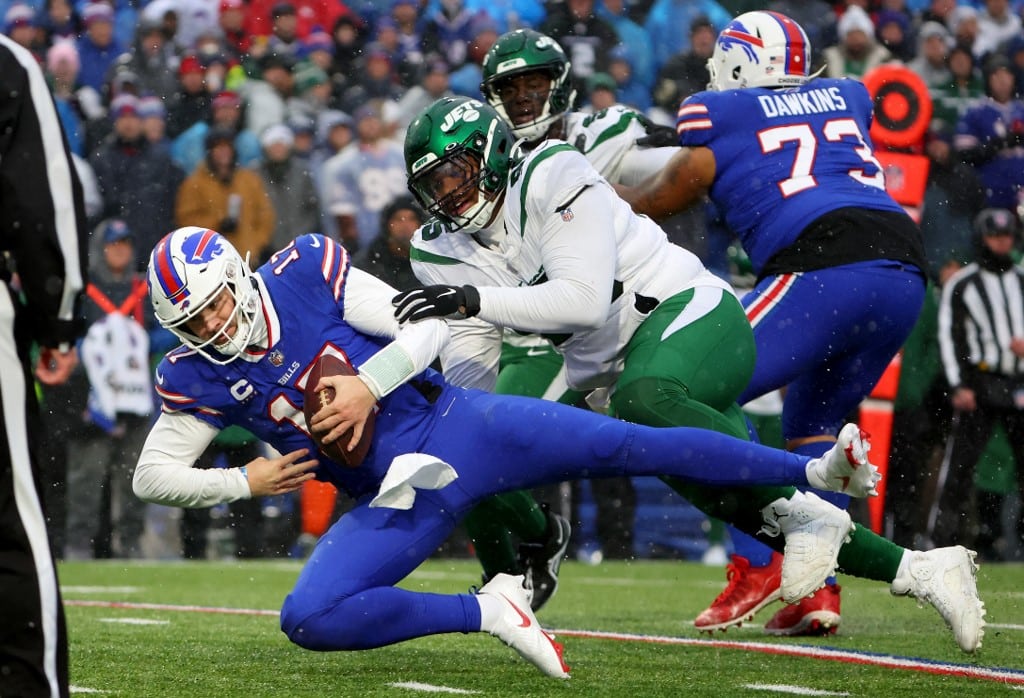 Quinnen Williams NY Jets Josh Allen Buffalo Bills