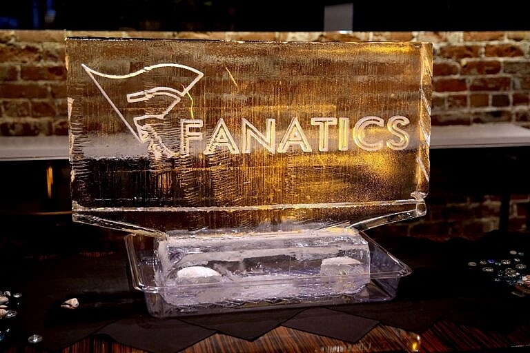 Signage at Fanatics Super Bowl Party