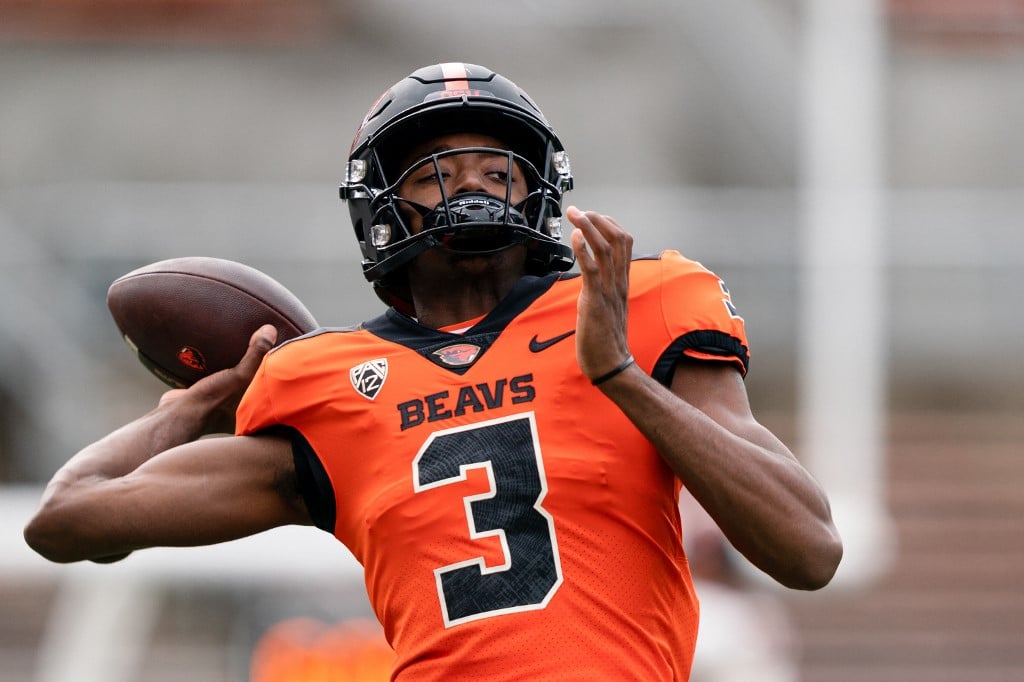 NCAA college football quarterback Aidan Chiles Oregon State Beavers