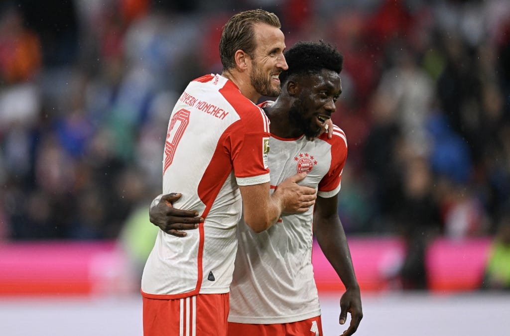 Bayern Munich Harry Kane Alphonso Davies Bundesliga