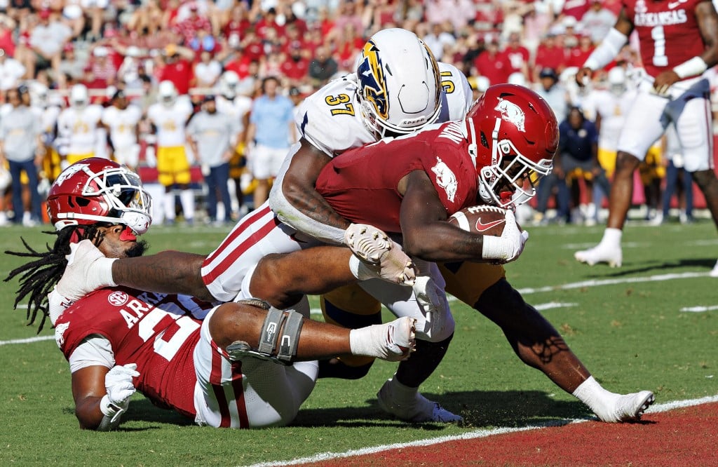 Rashod Dubinion Arkansas Razorbacks NCAA college football player