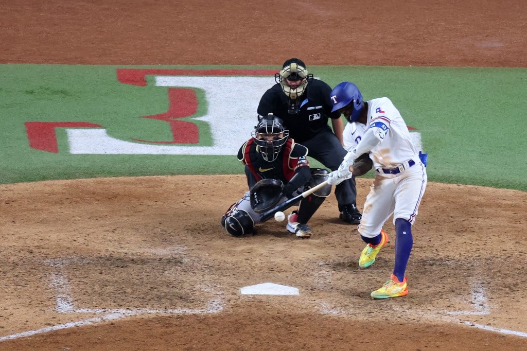 Adolis GarcĂa Texas Rangers MLB player