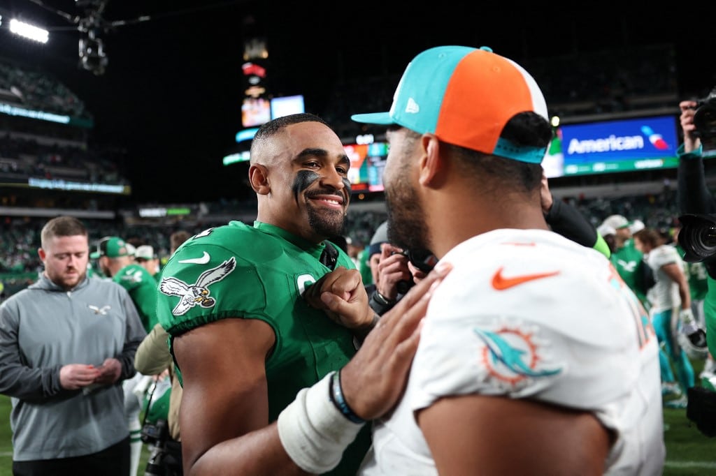 Jalen Hurts Philadelphia Eagles Tua Tagovailoa Miami Dolphins