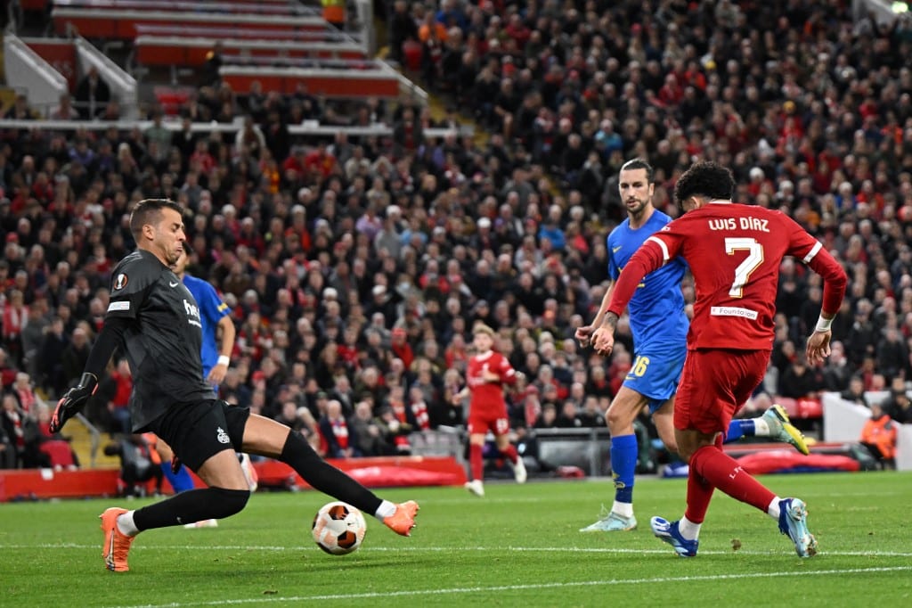 Liverpool midfielder Luis Diaz soccer player