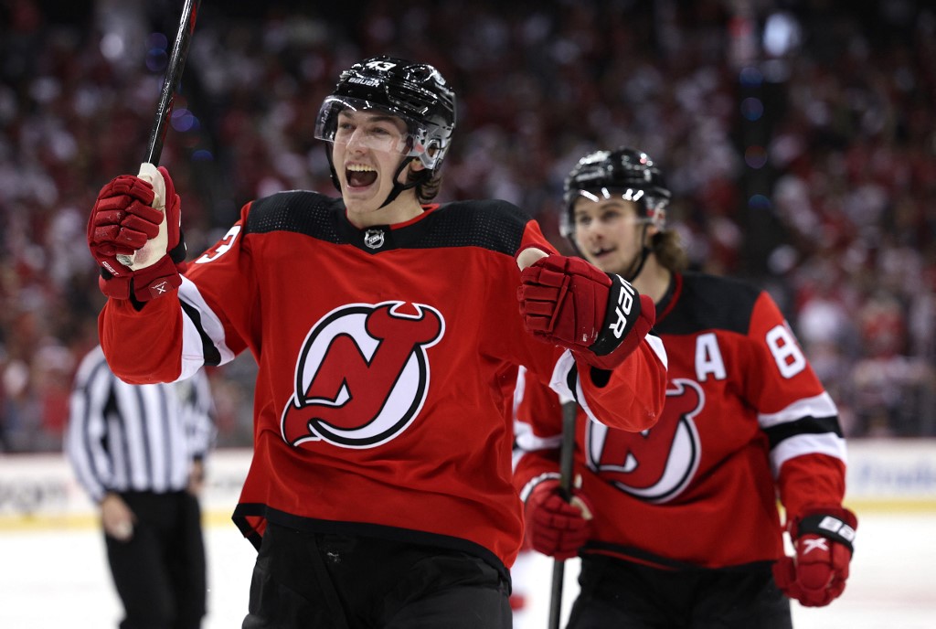 Carolina Hurricanes v New Jersey Devils - Game Three - Oddstrader - Oddstrader Jack Hughes Luke Hughes New Jersey Devils
