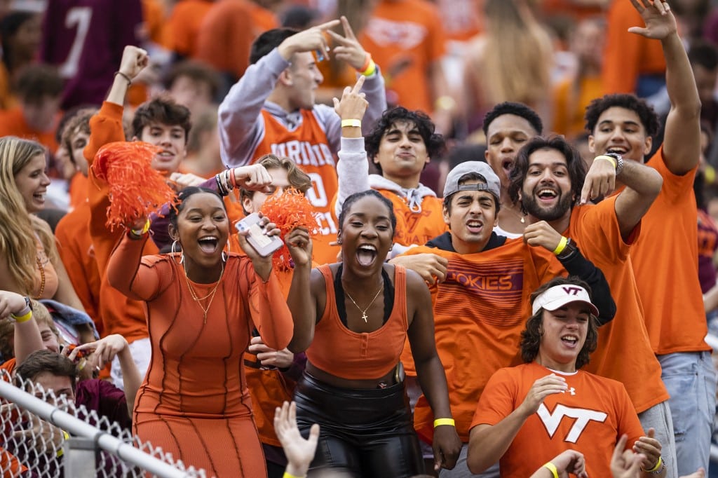 Virginia Tech Hokies Fans Notre Dame Fighting Irish