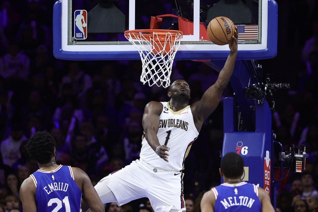 Zion Williamson New Orleans Pelicans v Philadelphia 76ers