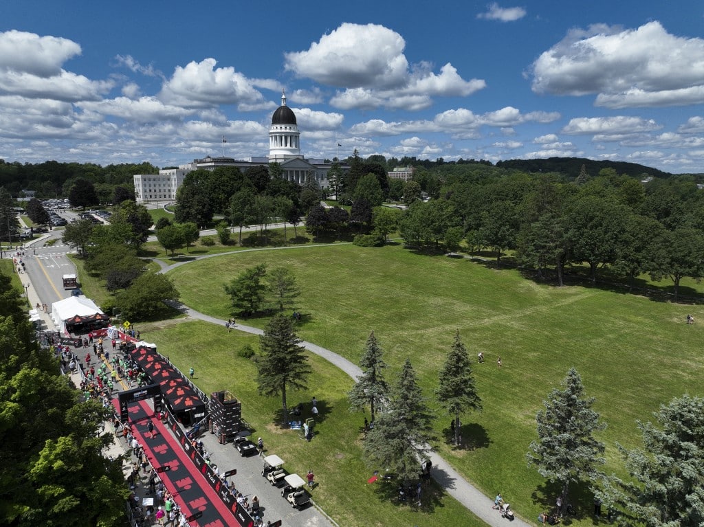 Aerial View Augusta Maine General View