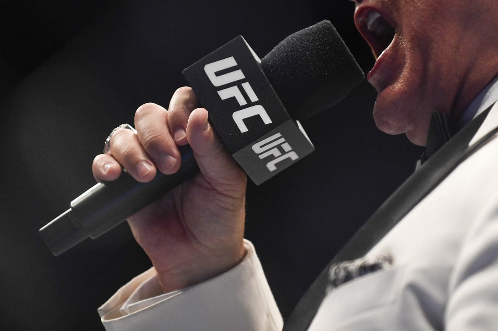 Bruce Buffer Announcer During UFC Fight Night Gane vs Spivac