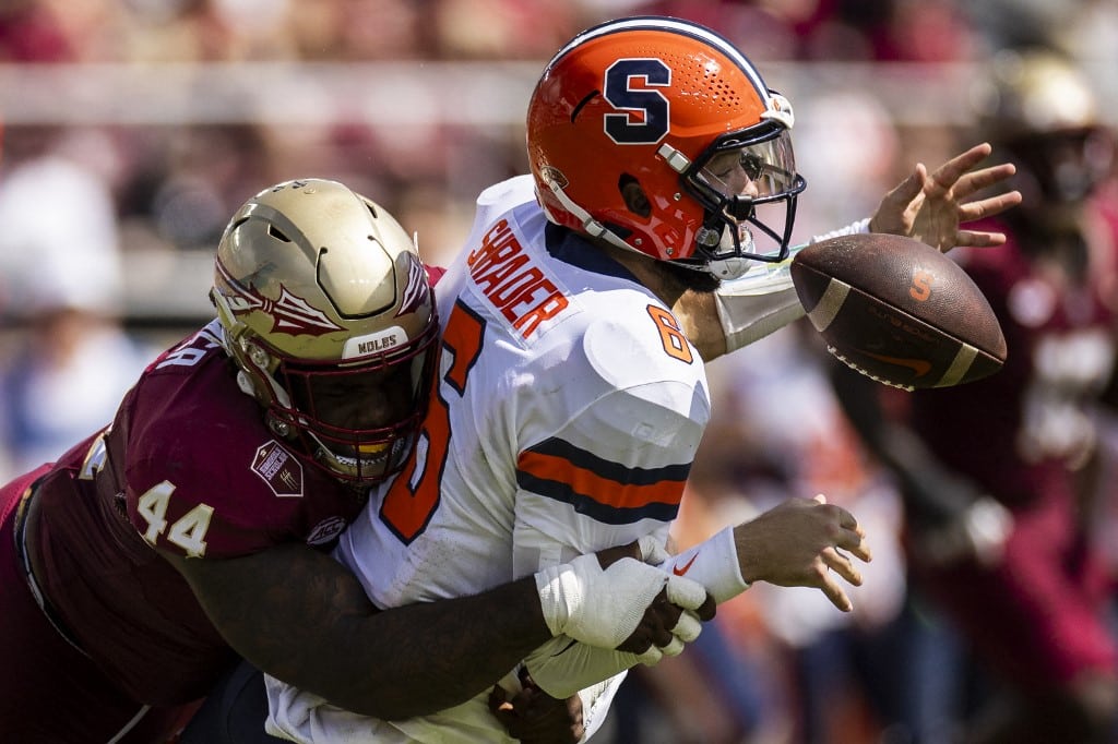 Florida State Seminoles v Syracuse Orange Fumble