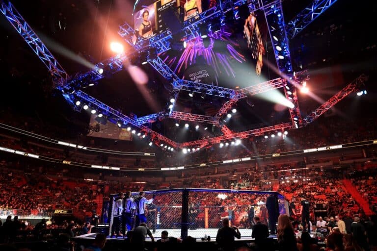 General View of UFC Octagon UFC 287 