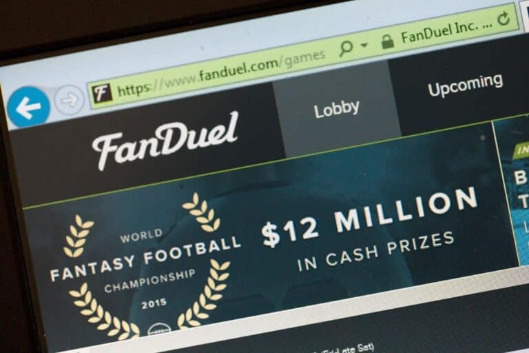 View of Sports Betting Site Fanduel
