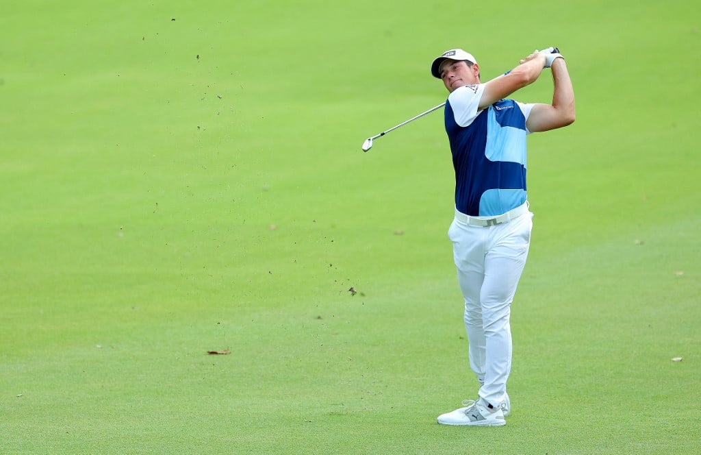 Viktor Hovland of Norway Plays a Shot on The Sixth Hole During the Final Round of The Tour Championship