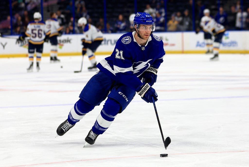 Brayden Point Tampa Bay Lightning v St Louis Blues