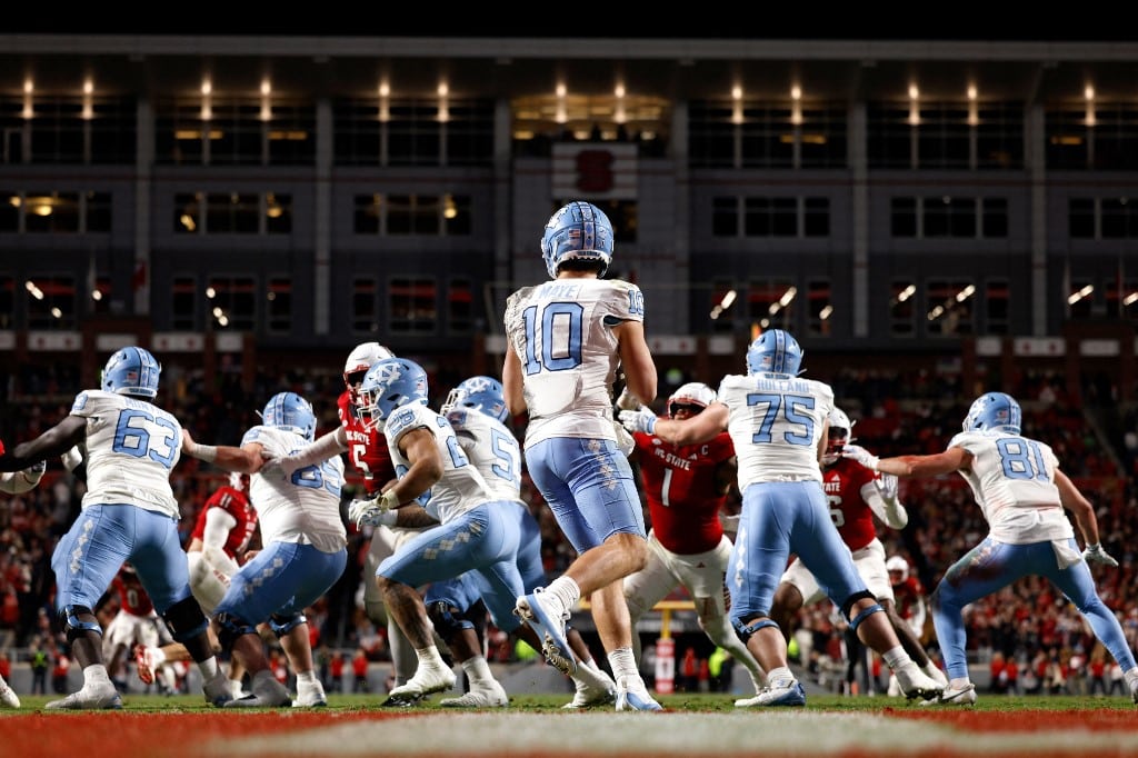 Drake Maye North Carolina Tar Heels v NC State Wolfpack