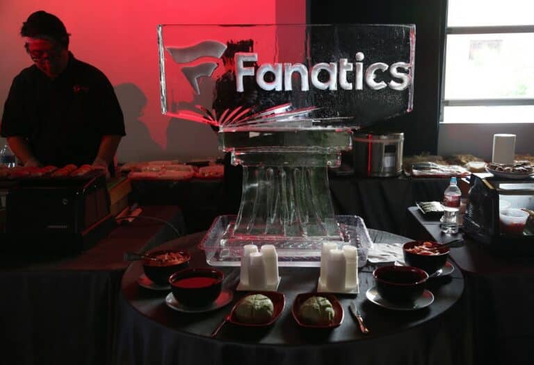 Fanatics Logo Signage Super Bowl Party