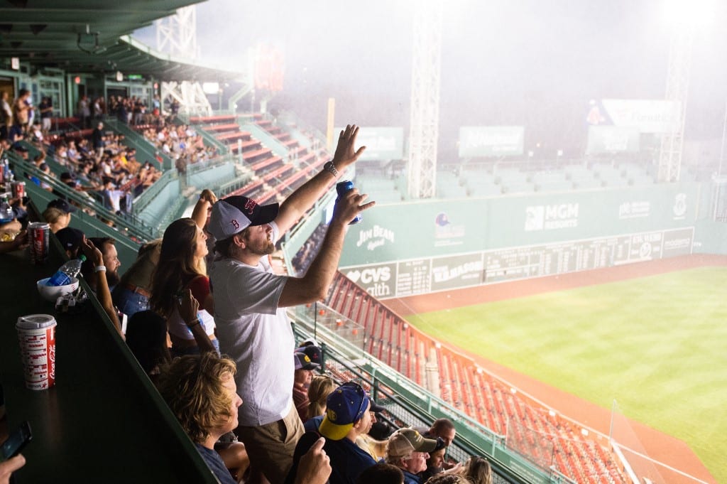 Fans at Fenway Park Boston Massachusetts