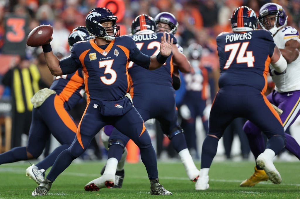 Russell Wilson Denver Broncos v Minnesota Vikings