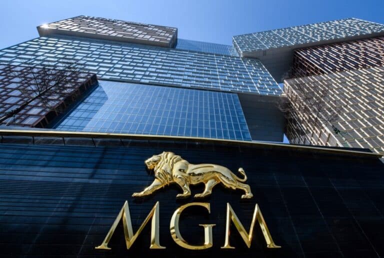 Signage Outside Entrance of Mgm Casino